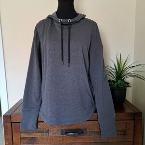 Danskin Hoodie Women's Small Grey Pull Over Hooded Sweatshirt Long Sleeved Cozy
